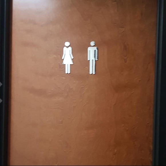 HOST PICK!! Bathroom Door Decals - Picture 16 of 16